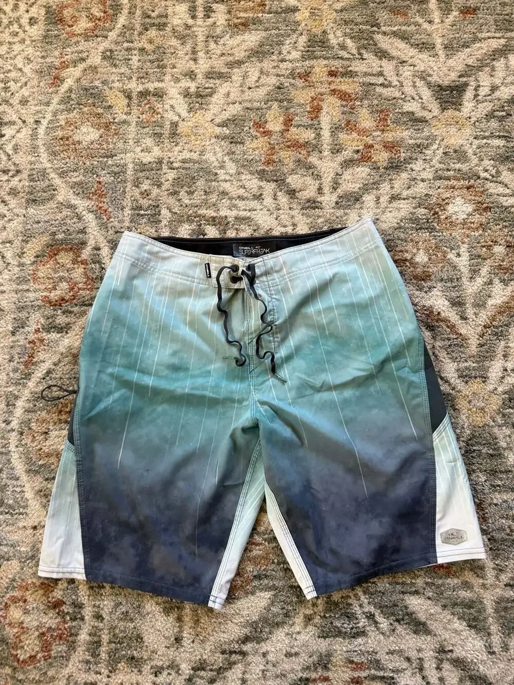 O'Neill Superfreak Gradient Stripe Board Shorts Size 31